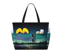 Sac de voyage de plage de grande capacité 30 L, ciel nocturne céleste, sac de voyage, sac fourre-tout pour homme et femme, Noir , Large Capacity Beach Travel Bag, Sac à vêtements de voyage