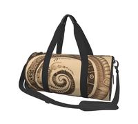 Sac de voyage de style tribal pour homme et femme, grande capacité, sac de sport, sac fourre-tout en toile pour voyage, yoga, Tableau serpentin, Taille unique