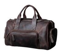 Sac de Voyage de Voyage d'affaires pour Homme extérieur en Cuir Authentique Sac de Bouchon de café Masculin Sac à Main