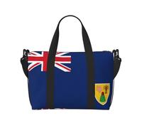 Sac de voyage drapeau des îles Turques et Caïques 40 L, avec sangle réglable, idéal pour la gym, le sport, la pêche, la chasse, les voyages