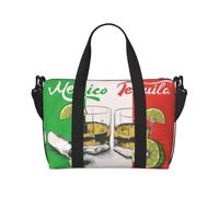 Sac de voyage drapeau du Mexique et tequila 40 l, avec sangle réglable, idéal pour la gym, le sport, la pêche, la chasse, les voyages