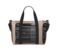Sac de voyage Duffle Bag Weekender Carry On Tote Bag Sac de sport Sac de gym pour femmes et hommes Films Impression de clapperboard