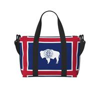 Sac de voyage Duffle Weekender Bag Carry On Tote Bag Sport Gym Bag pour femmes hommes Wyoming State Flag Print