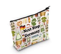 Sac de voyage en Allemagne avec fermeture éclair - Pochette de voyage en Allemagne - Sac de maquillage pour vacances - Cadeau touristique, Next Stop Allemagne