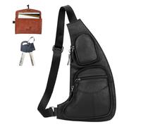 Sac de voyage en cuir de luxe, pochette de petite taille avec fonction étanche, sac de rangement PU Craft, système de transport de style urbain Pro, ensemble d'équipement de randonnée pour banlieue