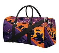Sac de voyage en forme de chat noir pour femmes, hommes, filles, garçons, week-end, 22,7 L, sac fourre-tout pour le sport, la gym, le yoga, couleur, 22.7L, Organiseur de sac