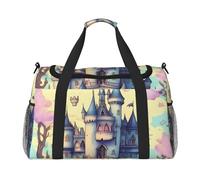 Sac de voyage en forme de château de conte de fées. Design tendance, grande capacité de rangement, adapté pour les voyages d'affaires et les courts voyages.
