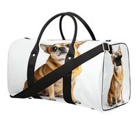 Sac de voyage en forme de chien Chihuahua pour femmes, hommes, filles, garçons, week-end, sac de nuit, sac fourre-tout de 22,7 L, pour sport, gym, yoga, couleur, 22.7L, Organiseur de sac