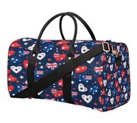 Sac de voyage en forme de cœur avec drapeau pour femmes, hommes, filles, garçons, week-end, 22,7 L, sac fourre-tout pour le sport, la gym, le yoga, couleur, 22.7L, Organiseur de sac