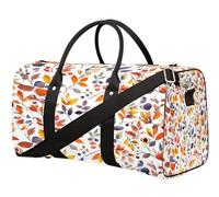 Sac de voyage en forme de feuilles de baies d'automne pour femmes, hommes, filles, garçons, week-end, sac fourre-tout de 22,7 L, sac fourre-tout pour le sport, la gym, le yoga, couleur, 22.7L,