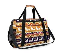 Sac de voyage en forme de lama pour filles, garçons, femmes, hommes, alpagas aztèques, lama, sac de w nd, sac à bandoulière pour voyage, sport, gym