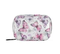 Sac de voyage en forme de papillon à l'encre rose violet avec compartiments amovibles