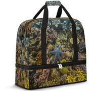 Sac de voyage en forme d'étoile de mer pour homme et femme, sac de week-end, sac fourre-tout pliable et séparé, 47 l pour le sport, la gym, le yoga, couleur, 47 L, Organiseur de sac
