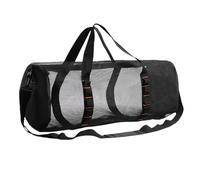 Sac de voyage en maille - Sac de sport de grande capacité - Sac de plongée cylindrique au design en maille avec sangle réglable - Équipement de plongée multifonction avec crochet intérieur