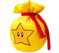 Sac de voyage en peluche avec cordon de serrage pour maquillage et maquillage - Avec écusson brodé en forme d'étoile - Deux tailles, Jaune, rouge et noir, Style-B（H16 x W15 Inch）, Adorable