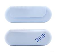 Sac de voyage en silicone pour pinceaux de maquillage - Léger - 21 x 7,6 x 2,8 cm - Bleu