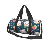 Sac de voyage en toile avec bonhomme de neige mignon pour homme et femme - Grande capacité - Sac fourre-tout en toile pour voyage, yoga, Joli motif cochon., Taille unique