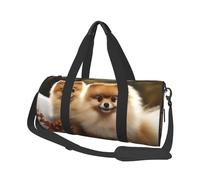 Sac de voyage en toile avec bonhomme de neige mignon pour homme et femme - Grande capacité - Sac fourre-tout en toile pour voyage, yoga, Joli poméranien., Taille unique