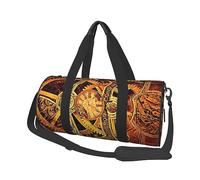 Sac de voyage en toile imprimée engrenages steampunk cool - Sac de sport de gym avec grande capacité pour week-end d'affaires voyage, Noir , Taille unique