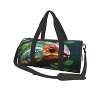 Sac de voyage en toile pour homme et femme - Grande capacité - Sac fourre-tout pour voyage, yoga, Adorable caméléon., Taille unique