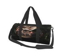 Sac de voyage en toile pour homme et femme Motif étoiles Cramoisi et bleu, Serpent, Taille unique