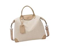 Sac de voyage ergonomique en toile pour court voyage, gym, sac à bandoulière de grande capacité, sac à main de sport, organiseur de voyage compact, kaki, Beauté de masse