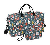 Sac de voyage étanche avec sangle réglable et inscription Merry Christmas Cookies