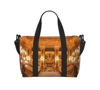 Sac de voyage européen doré gothique - Léger et polyvalent - Compagnon de voyage avec design spacieux - Sac multi-usages - Sac de bagage, sac de plage, sac de sport, sac de sport, Noir , Taille