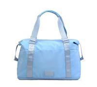 Sac de voyage extensible polyvalent Grande capacité Sac à bandoulière pliable Sac à main découvert Sports Gym pour femmes Voyage Zone de voyage Duffle, bleu, Beauté de masse