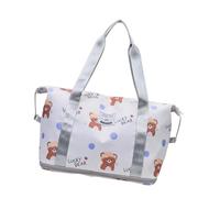Sac de voyage extensible pour fitness, gym, sport, grande capacité, pour entraînement de nuit, dessin animé, week-end, valise de gym simple, beige, Beauté de masse