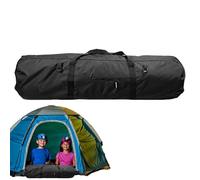 Sac de voyage extra large - Sac de tente de voyage étanche | Sac de voyage pliable - Sac de rangement portable avec double poignée pour sac de tente avec sac à fermeture éclair, Noir , L, Voir