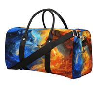 Sac de voyage Fire Wolf Fox pour femmes, hommes, filles, garçons, week-end, sac de nuit de 22,7 L, sac fourre-tout pour le sport, la gym, le yoga, couleur, 22.7L, Organiseur de sac