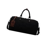 Sac de voyage fitness en cuir PU style coréen pour entraînement de w nd à l'épaule pour adulte, Noir , Beauté de masse