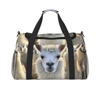 Sac de voyage fonctionnel avec imprimé lama mignon - Grand espace - Sac de voyage pliable pour le week-end
