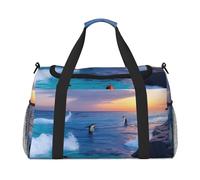 Sac de voyage fonctionnel avec imprimé pingouin et mer - Grand espace - Sac de voyage pliable pour le week-end