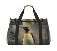 Sac de voyage fonctionnel avec imprimé pingouin - Grand espace - Sac de voyage pliable pour le week-end