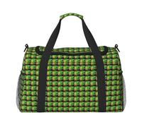 Sac de voyage fonctionnel imprimé chou lumineux, grand espace, sac de voyage, sac de transport pliable pour le week-end