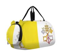 Sac de voyage fourre-tout avec bandoulière pour garçons et filles - Vert citron et cobalt dégradé, Drapeau de la Cité du Vatican, Classique