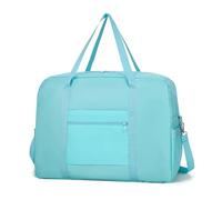 Sac de Voyage Fourre-Tout Pliable for Femmes, Sac carré Portable de Grande capacité for Courte Distance, Cubes d'emballage Rangement, Organisateur Voyage, polochon(Green)