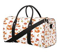 Sac de voyage Fox Apple Champignon pour femmes, hommes, filles, garçons, week-end, sac fourre-tout de 22,7 L, bagage cabine, pour sport, gym, yoga, couleur, 22.7L, Organiseur de sac