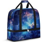 Sac de voyage Galaxy Nebula pour homme et femme, sac de sport pliable avec compartiment à chaussures, multicolore