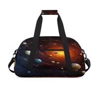 Sac de voyage Galaxy Space Planet pour femmes, hommes, enfants, filles, garçons, pour la nuit, le week-end, sac de voyage, sac de sport de 24 L, sac de sport fourre-tout pour pratique, couleur, 24 L,