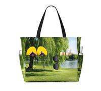 Sac de voyage grande capacité avec imprimé arbre de saule pour femme, sac fourre-tout de plage, sac de sport, pour voyage, gym, vacances