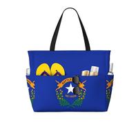 Sac de voyage grande capacité pour femme avec imprimé drapeau de l'État du Nevada, sac fourre-tout de plage, sac de sport, pour voyage, gym, vacances
