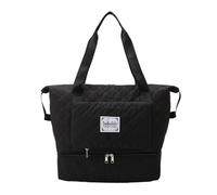 Sac de Voyage Grande capacité, Sac fourre-Tout for Le Sport, la Gym, Le Yoga, Le Week-End, la Nuit et l'organisation des Bagages(Black)