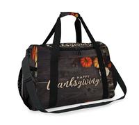 Sac de voyage Happy Thanksgiving pour filles, garçons, femmes, hommes, citrouilles, week-end, sac à bandoulière, sac à main pour voyage, sport, gym