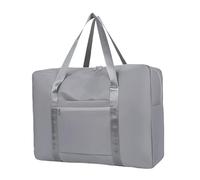 Sac de Voyage Homme Pliable Grande Capacité Sacs de Sport, Sac Polochon, Sac Weekend, Sac À Main pour Sport, Salle Gym, Voyages Week-End (Gris,L)