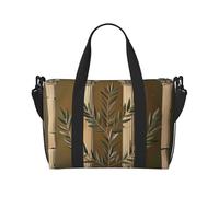 Sac de voyage imperméable avec bandoulière pour homme et femme Motif libellule bleue, Construction antique avec branche d'olivier romaine et grec, Taille unique, Sac de voyage