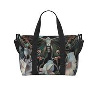 Sac de voyage imperméable avec bandoulière pour homme et femme Motif roses violettes, Papillon qui ressemble à un paon, Taille unique, Sac de voyage