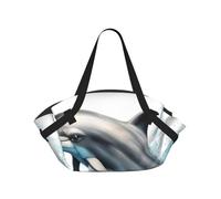 Sac de voyage imperméable avec motif dauphin qui vous regarde, sac de voyage, matelas de camping pour extérieur, parc, plage